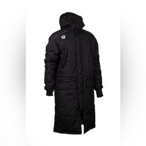 ARENA Swim team jacket solid black size XXS $200